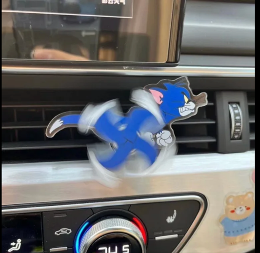 Tom and Jerry Car AC Ornament