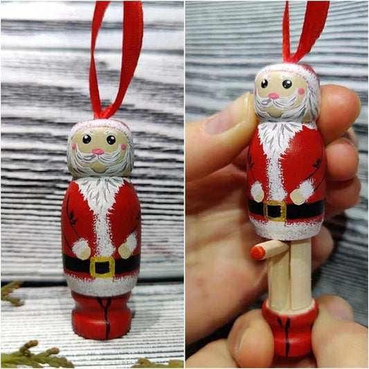 Bad Santa Xmas Ornament